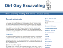 Tablet Screenshot of dirtguyexcavating.com